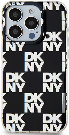 DKNY Pattern Back Cover Plastic Negru (iPhone 15 Pro Max)