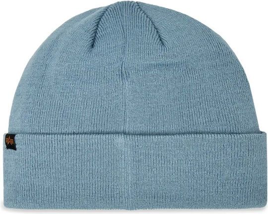 Beanie Ανδρικός Σκούφος με Rib Πλέξη σε Μπλε χρώμα