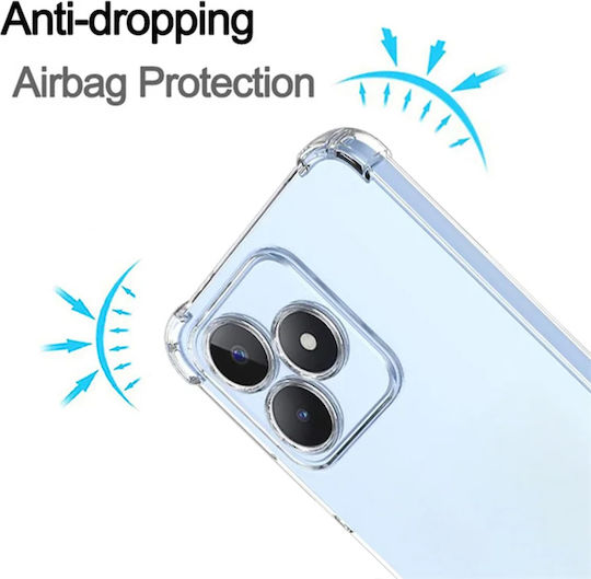 Techsuit Shockproof Clear Umschlag Rückseite Silikon Transparent (Realme C51)