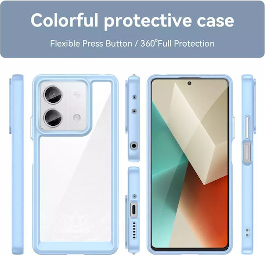 Hurtel Outer Space Back Cover Silicone / Plastic with Strap Blue (Redmi Note 13 5G)