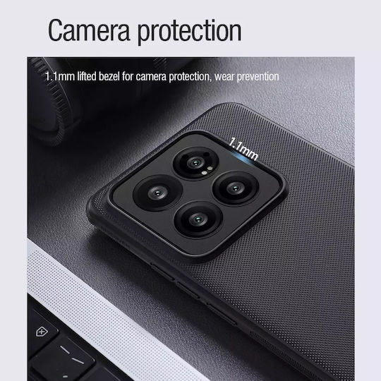 Super Back Cover Silicon / Plastic Magnetic Negru (Xiaomi 14 Pro)