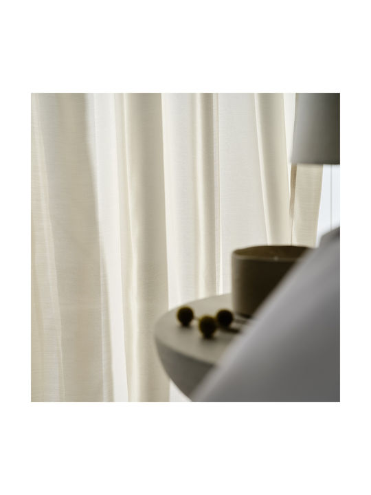 Gofis Home Curtain with Pencil Pleat Renata Beige 200x295cm