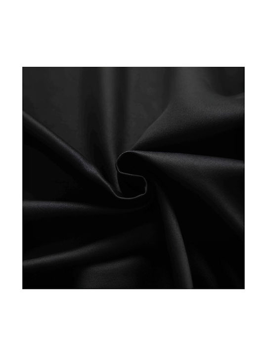 SpitiBazaar Perdea Fereastră Cu Coafură Neagră 270x280cm
