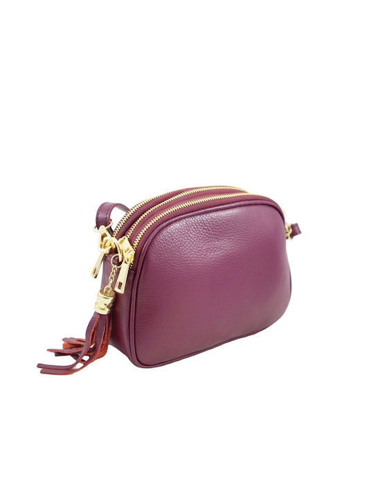 Mybag Leather Women's Bag Crossbody Burgundy