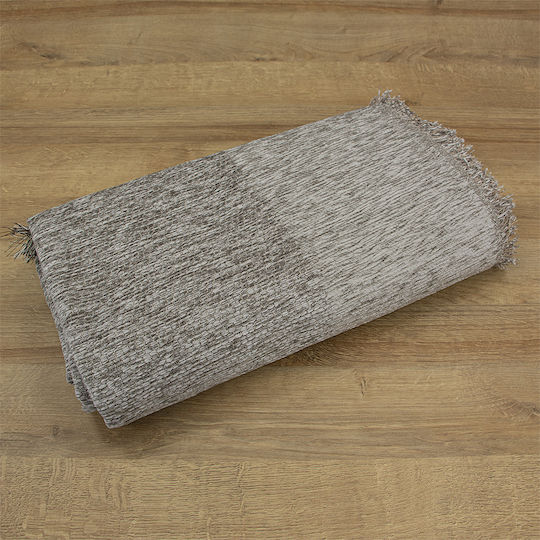Lino Home Malta Sofa Throws 2 Seater Chenille 180x250cm Elephant