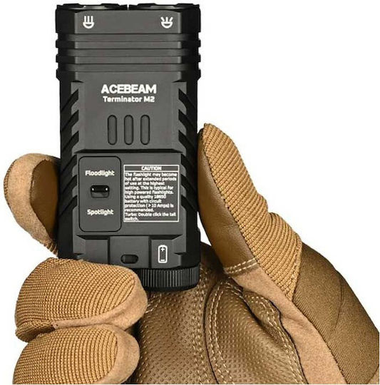 Acebeam Επαναφορτιζόμενος Φακός Μπρελόκ LED IP68 με Μέγιστη Φωτεινότητα 3200lm M2-X