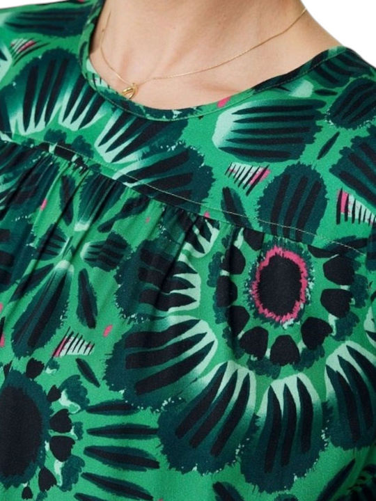 Women's Blouse Long Sleeve Bright Green