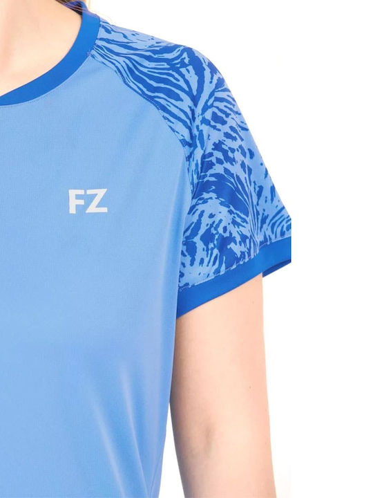 Bluza Damă Mâneci Scurte Albastru Deschis