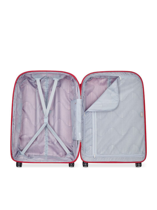 Delsey Valiză Mare De Călătorie Expandabilă Tough Magenta Cu 4 Roți Înălțime 70 Cm