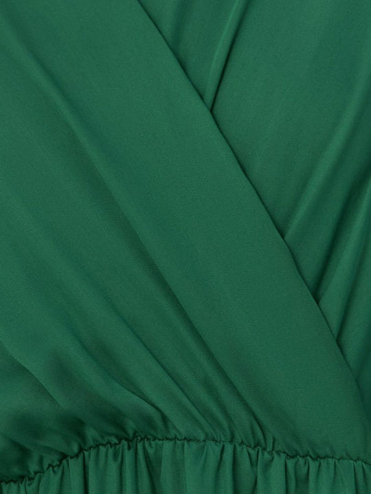 Midi Dress for Wedding / Baptism Dark Green