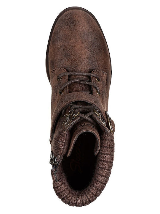 Dreaming Of Fall Leder Stiefeletten Damen Braun