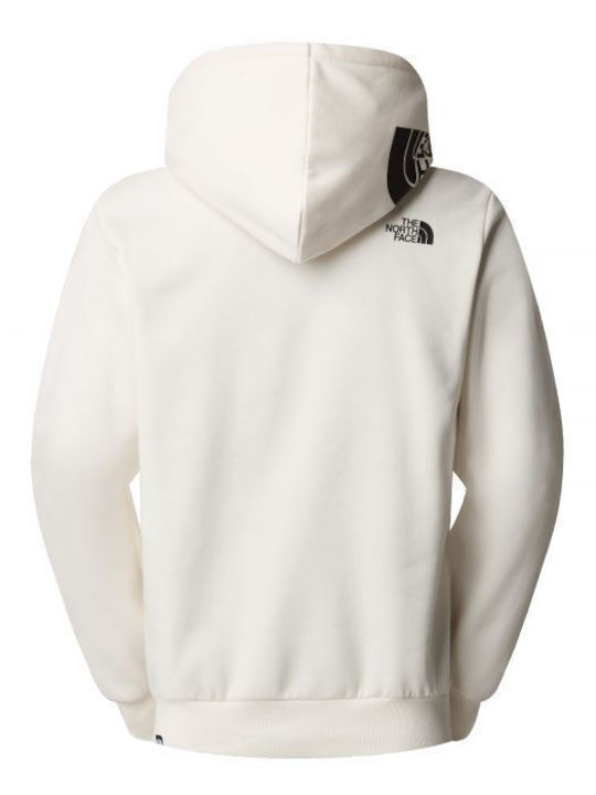 Sweatshirt with Hood White Dune