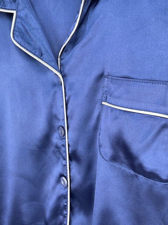 Topaki Winter Women's Pyjama Set Blue