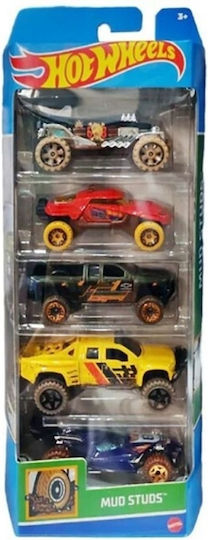 Hot Wheels Toy Car Mud Studs Set 5 for 3++ Years