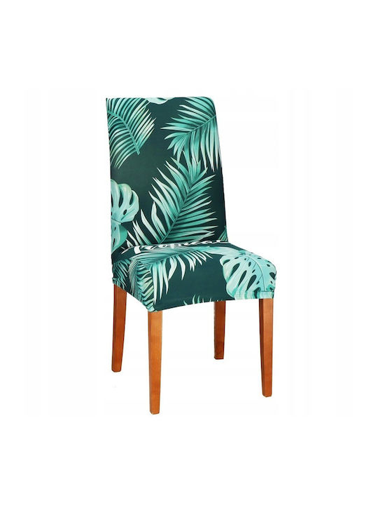 Husă Elastică Scaun Green Floral 1buc