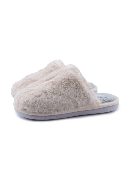 Love4shoes Closed Women's Slippers in Beige color