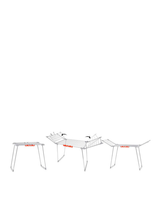 Clothes Dryer Metal Construction 2 Folding Arms Foldable Sturdy Non-slip Feet Large Drying Area 19 M