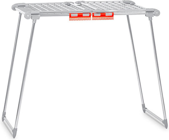 Clothes Dryer Metal Construction 2 Folding Arms Foldable Sturdy Non-slip Feet Large Drying Area 19 M