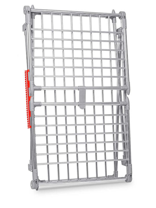 Clothes Dryer Metal Construction 2 Folding Arms Foldable Sturdy Non-slip Feet Large Drying Area 19 M