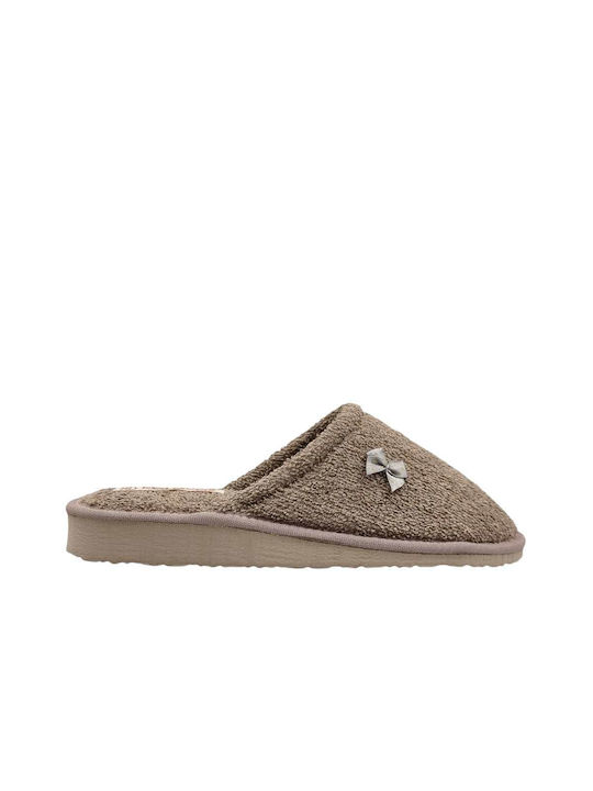 Kolovos Terry Winter Women's Slippers in Brown color