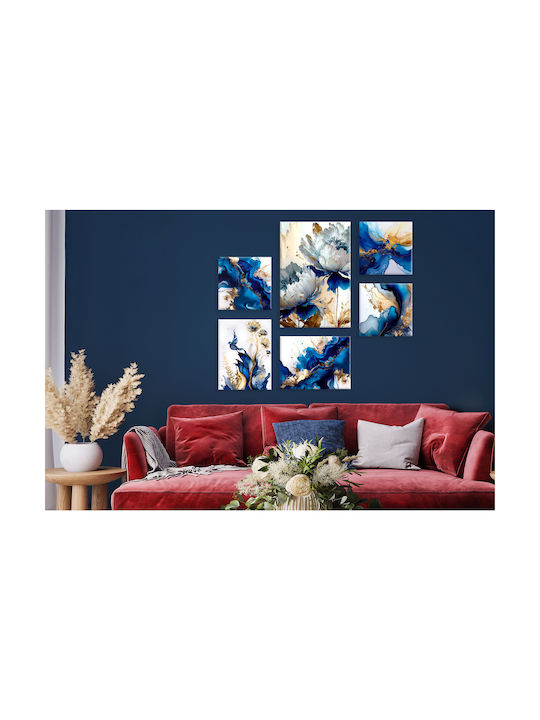 Decowalls Εξάπτυχος Πίνακας σε Καμβά 100x140cm