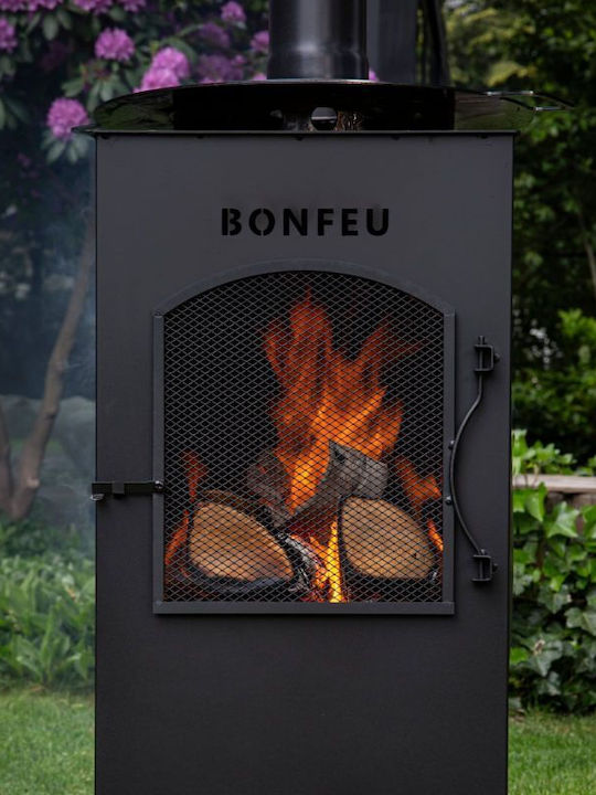 Firepit Brown 35x35x164cm
