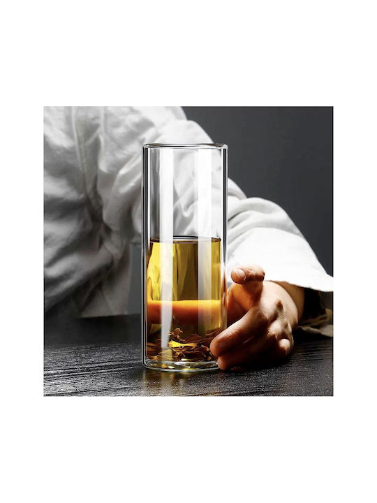 Set 6 Double-walled Glasses Quasar Co. Heat-resistant Glass Transparent 350 Ml