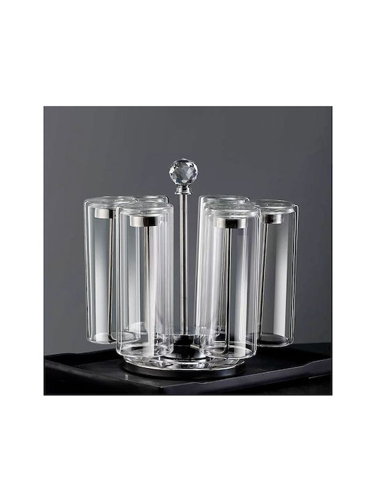 Set 6 Double-walled Glasses Quasar Co. Heat-resistant Glass Transparent 350 Ml