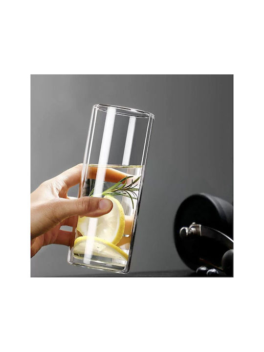 Set 6 Double-walled Glasses Quasar Co. Heat-resistant Glass Transparent 350 Ml