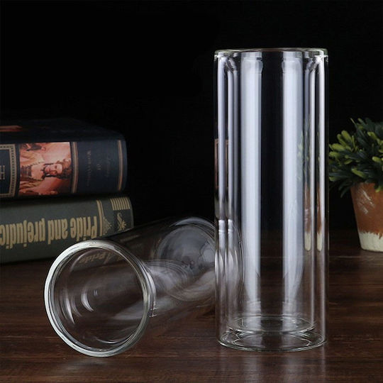 Set 6 pahare cu pereți dubli Quasar Co. Pahar rezistent la căldură transparent 350 ml