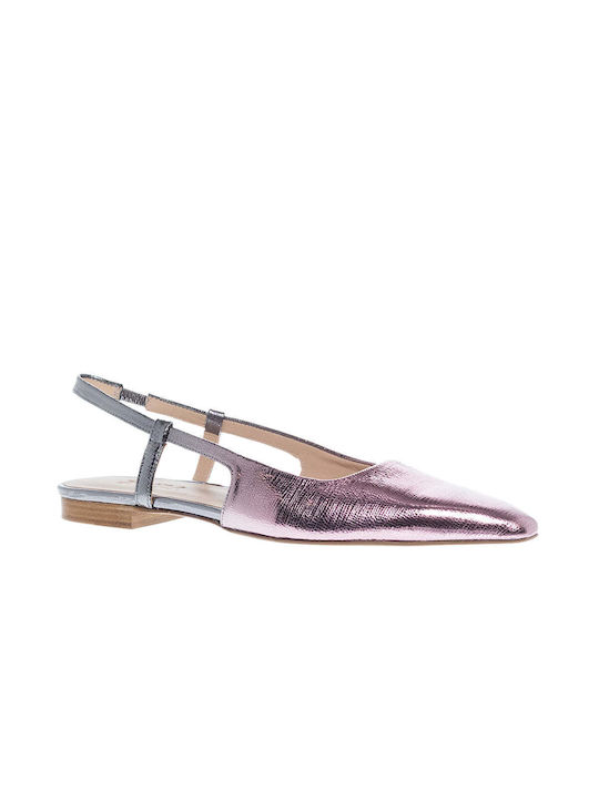 Zinda Leather Slingback Ballerinas Pink