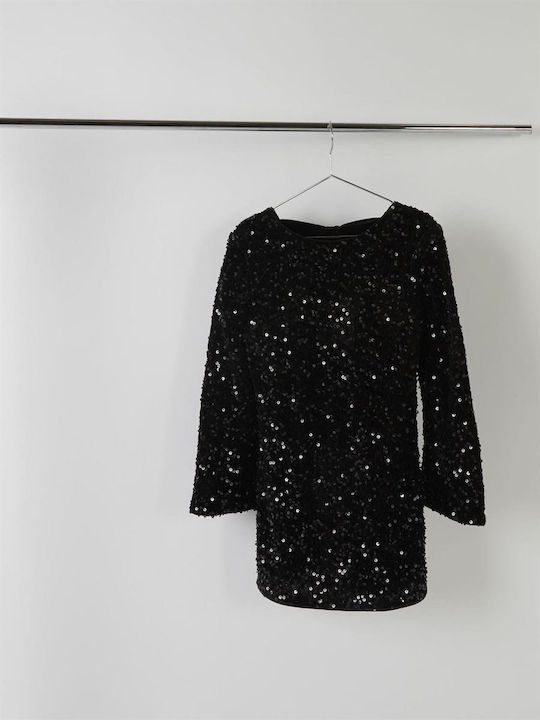 Name It Children's Dress with Sequins black