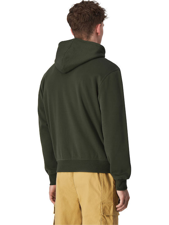Champion Men Hooded Full Zip Sweatshirt Green