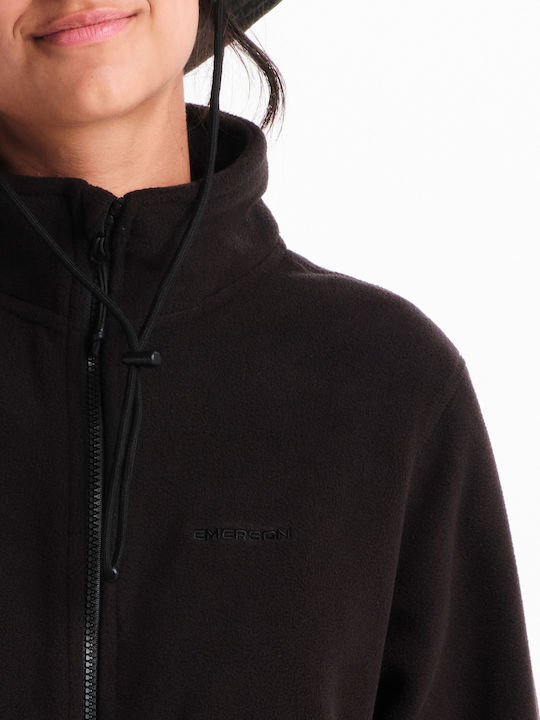 Women's Cardigan with Zipper Black