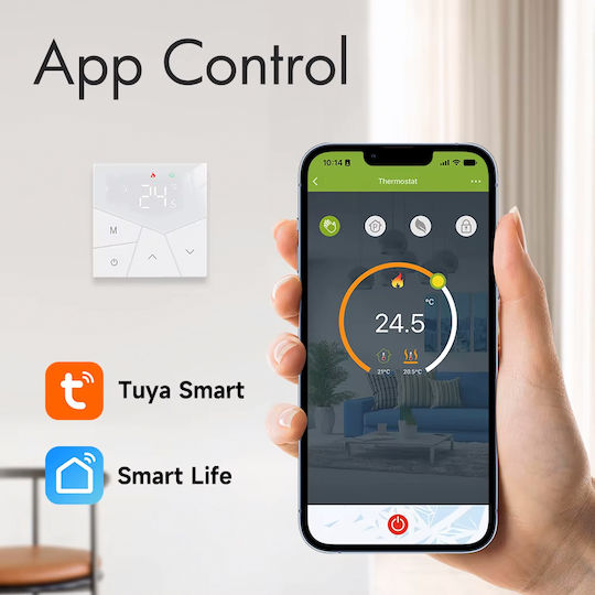 Smart Digital Thermostat with Wi-Fi BHT-15GCLW