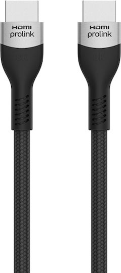 Prolink Cabluri HDMI 2.1 Ultra High Speed 48Gbps 4K 120Hz HDR VRR HDMI de Sex Masculin - HDMI de Sex Masculin 3m Negru