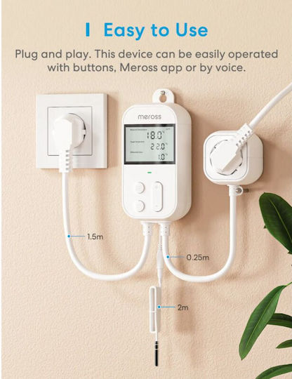 Meross Digital Thermostat Raum Intelligent mit WLAN