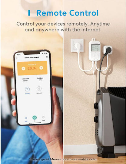 Meross Digital Thermostat Raum Intelligent mit WLAN