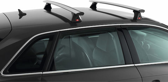 Bare Transversale Peugeot 308 Generația 2 5 Uși Model T9 2013 2021 Fabbri Viva 12 Sistem de Montare pe Acoperiș Normal Aluminiu Argintiu