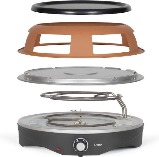 Livoo Pizza Maker 1200W Brown