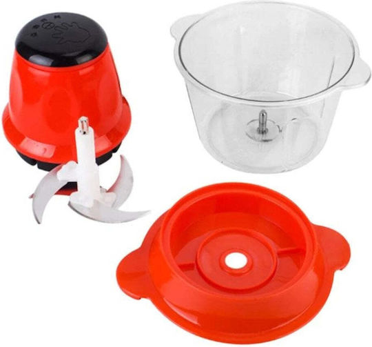 Mini-Zerkleinerer Multi 250W mit Behälter 2Es Rot