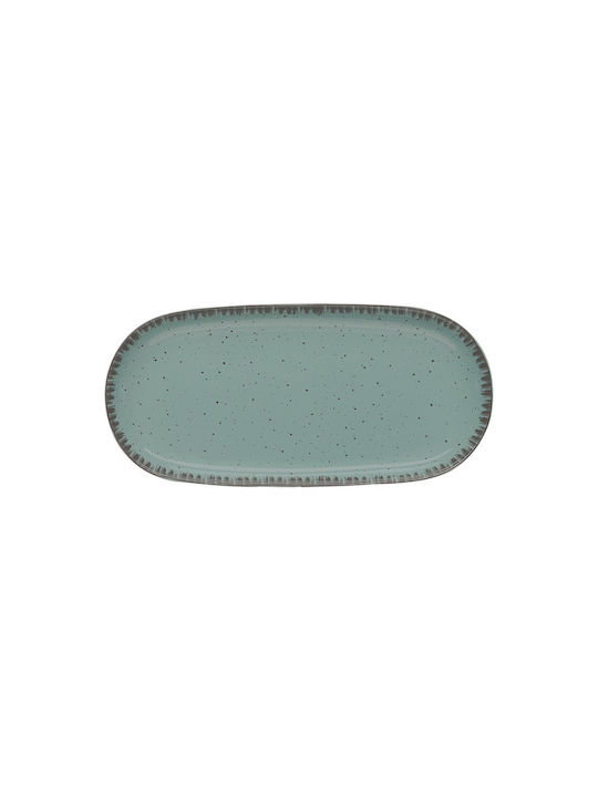 Dot Πιάτο Ρηχό Οβάλ από Πορσελάνη Μπλε 25x12cm