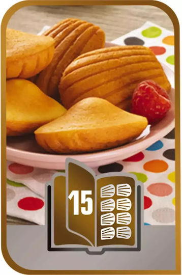 Tefal Φόρμα Ζαχαροπλαστικής για Cupcakes/Muffins από Ανοξείδωτο Ατσάλι 8 Θέσεων 2τμχ