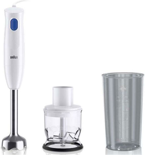 Braun Multi Quick 1 Ραβδομπλέντερ με Ανοξείδωτη Ράβδο 450W Λευκό
