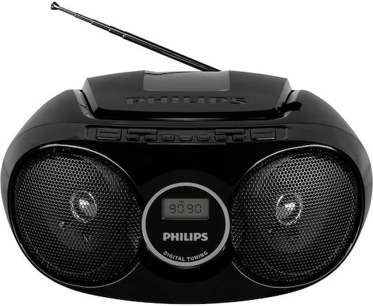 Philips AZ215 Φορητό Ηχοσύστημα με CD / Ραδιόφωνο Μαύρο