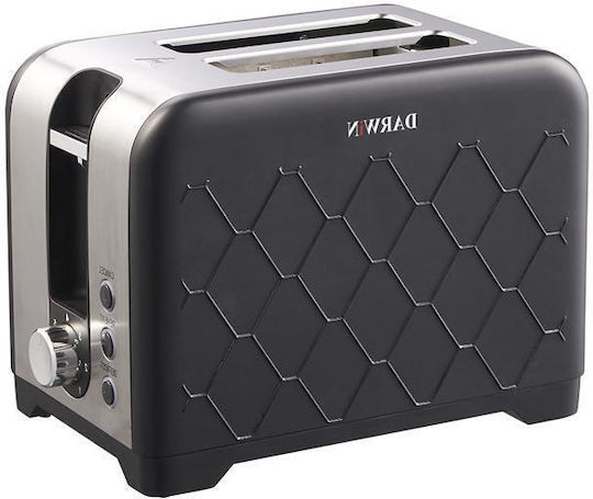 Darwin Toaster 2 Slots 930W Black