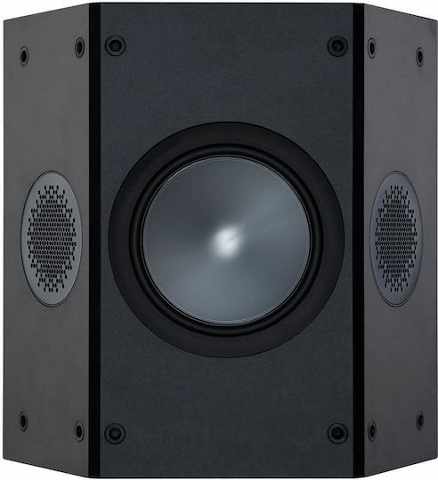 Silver FX Pair of Hi-Fi Speakers Wall Mounted 85W 2 No of Drivers W32.2xD14.7xH25cm. Black