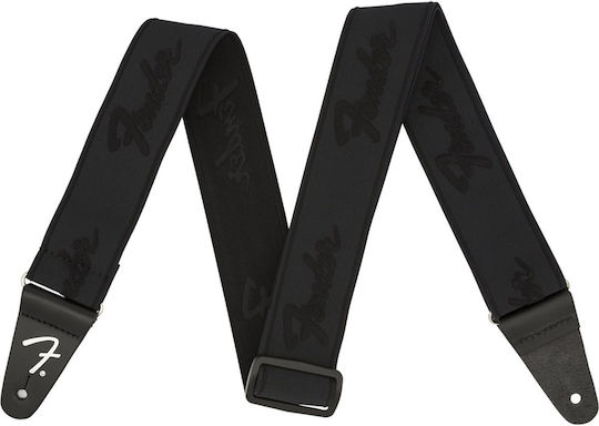 Fender Running Logo Strap Μαύρο
