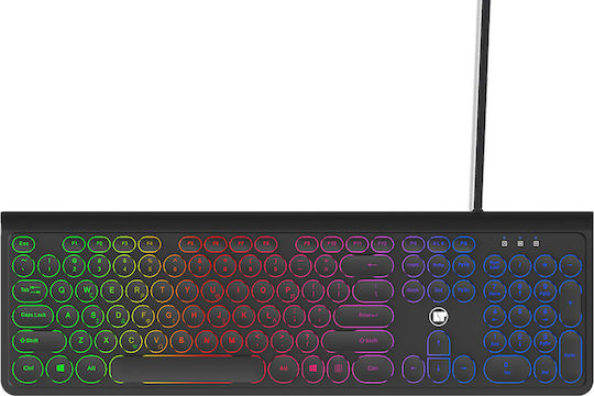 Lamtech LAM113058 Gaming Πληκτρολόγιο με RGB φωτισμό (Αγγλικό US)