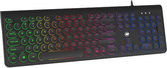 Lamtech LAM113058 Gaming Πληκτρολόγιο με RGB φωτισμό (Αγγλικό US)